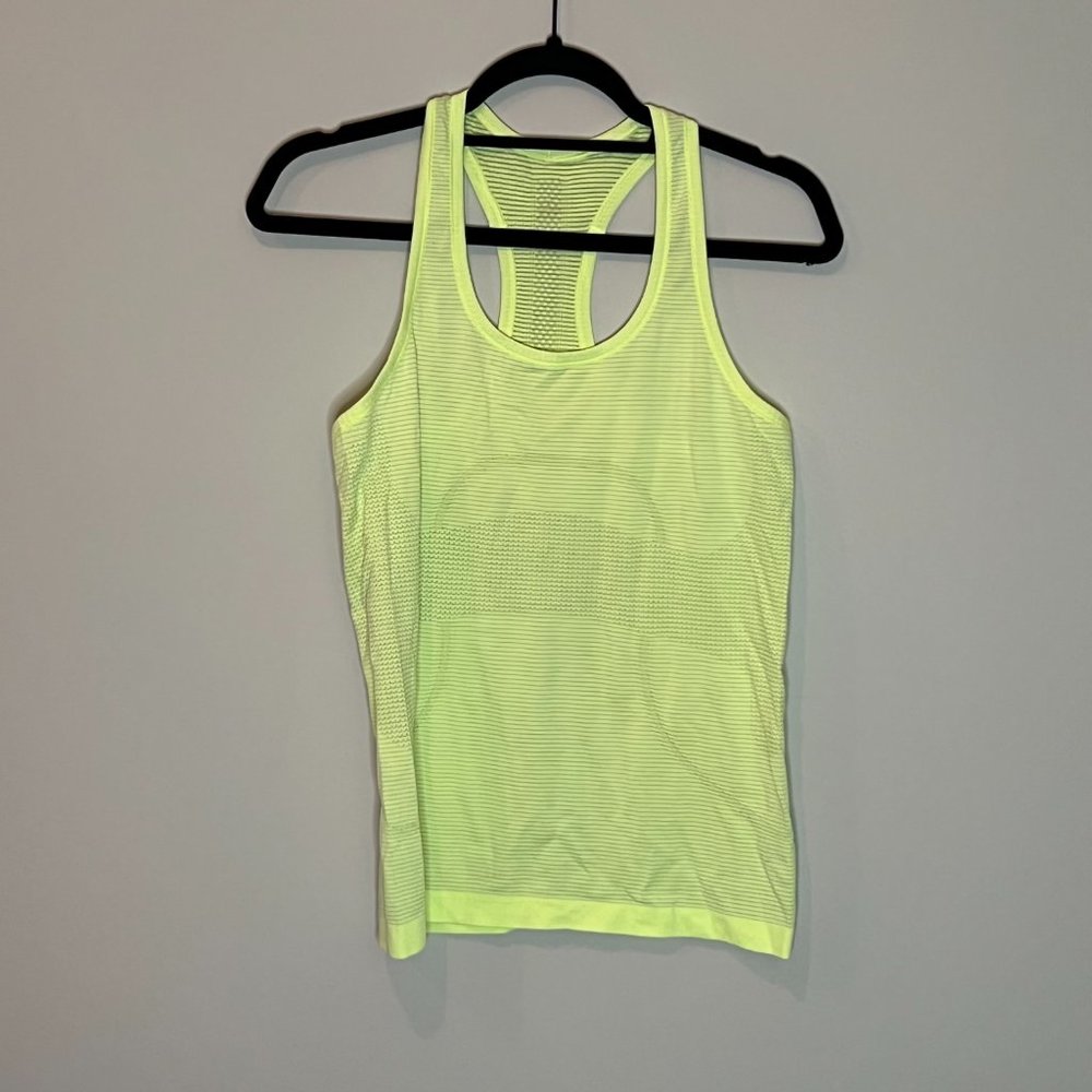 Lululemon Swiftly Tech Tank Top Neon Heathered Yellow